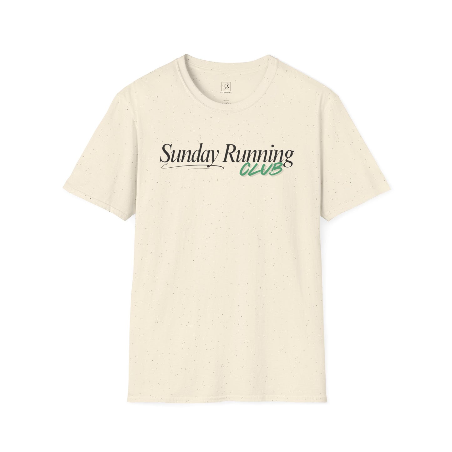 Natural Sunday Running Club T-shirt – casual running club tee for runners