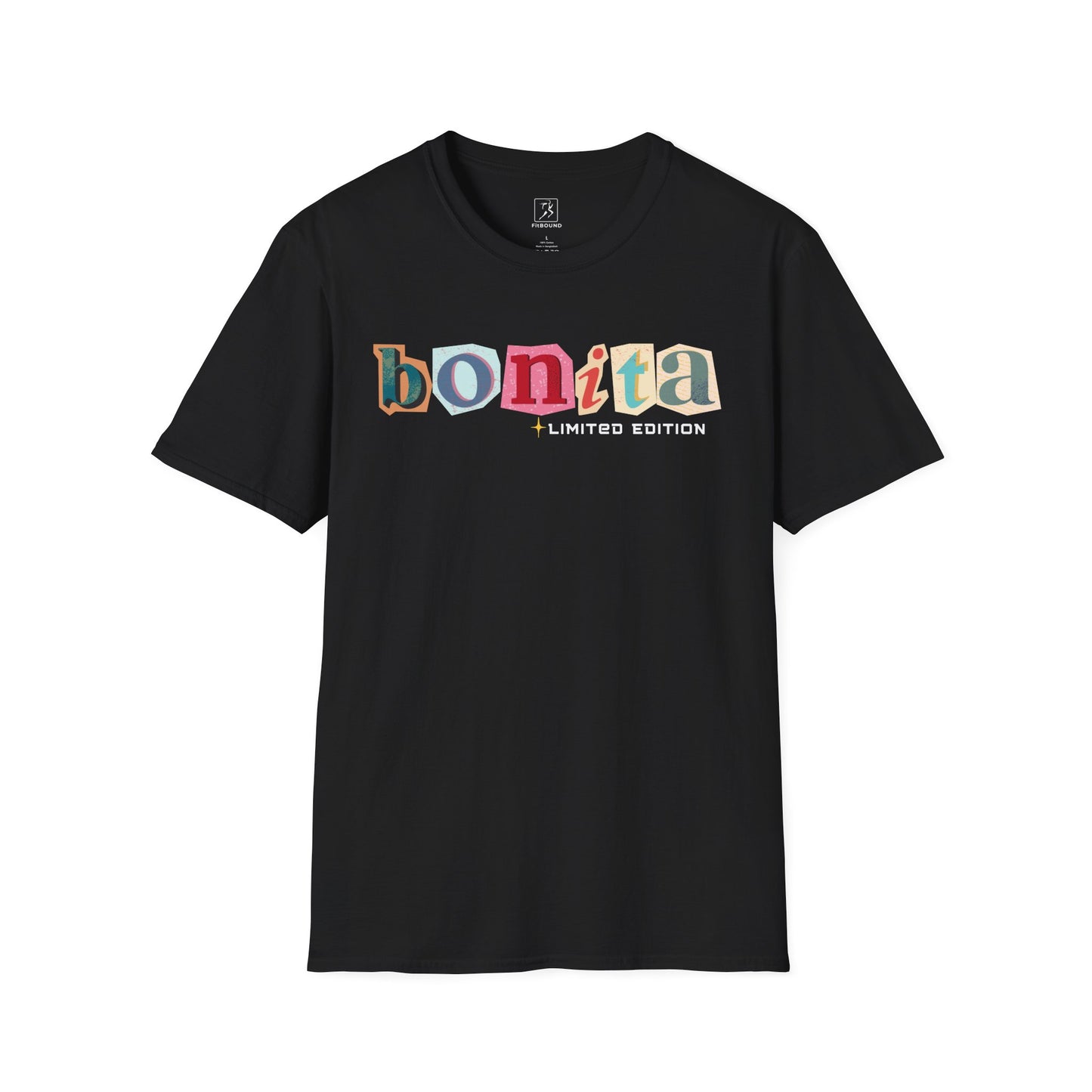 Bonita Limited Edition T-Shirt in black – colorful text design