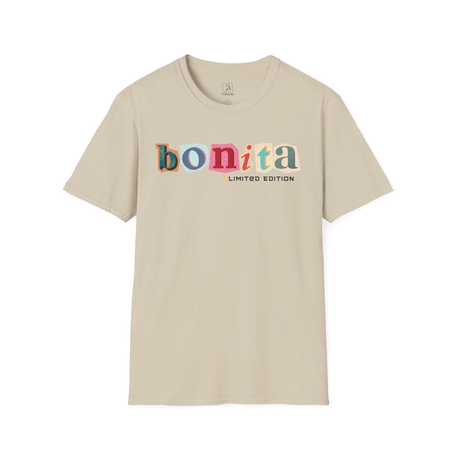 Bonita Limited Edition T-Shirt – front view on cream background