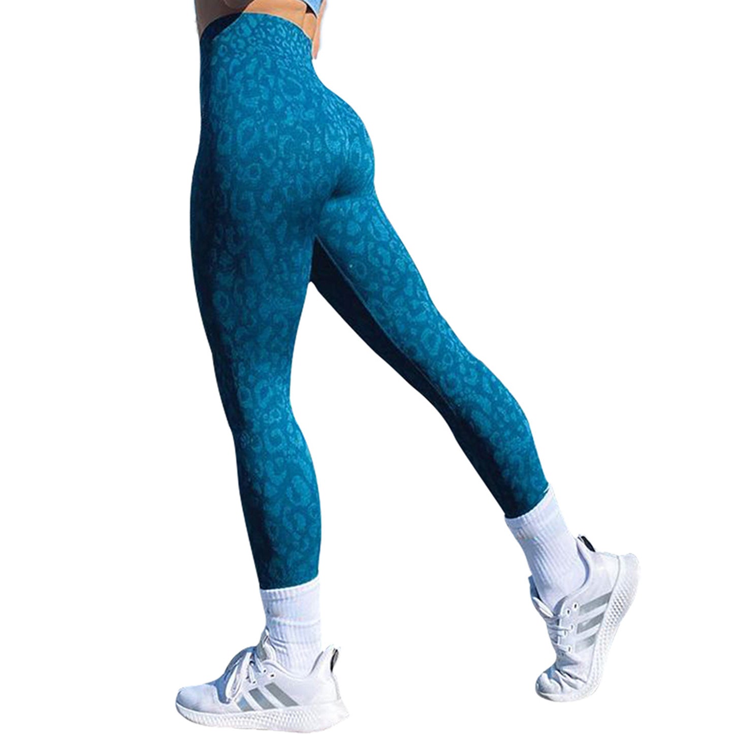 Dark blue sculpting leggings – scrunch back detail for enhanced fit and glute lift