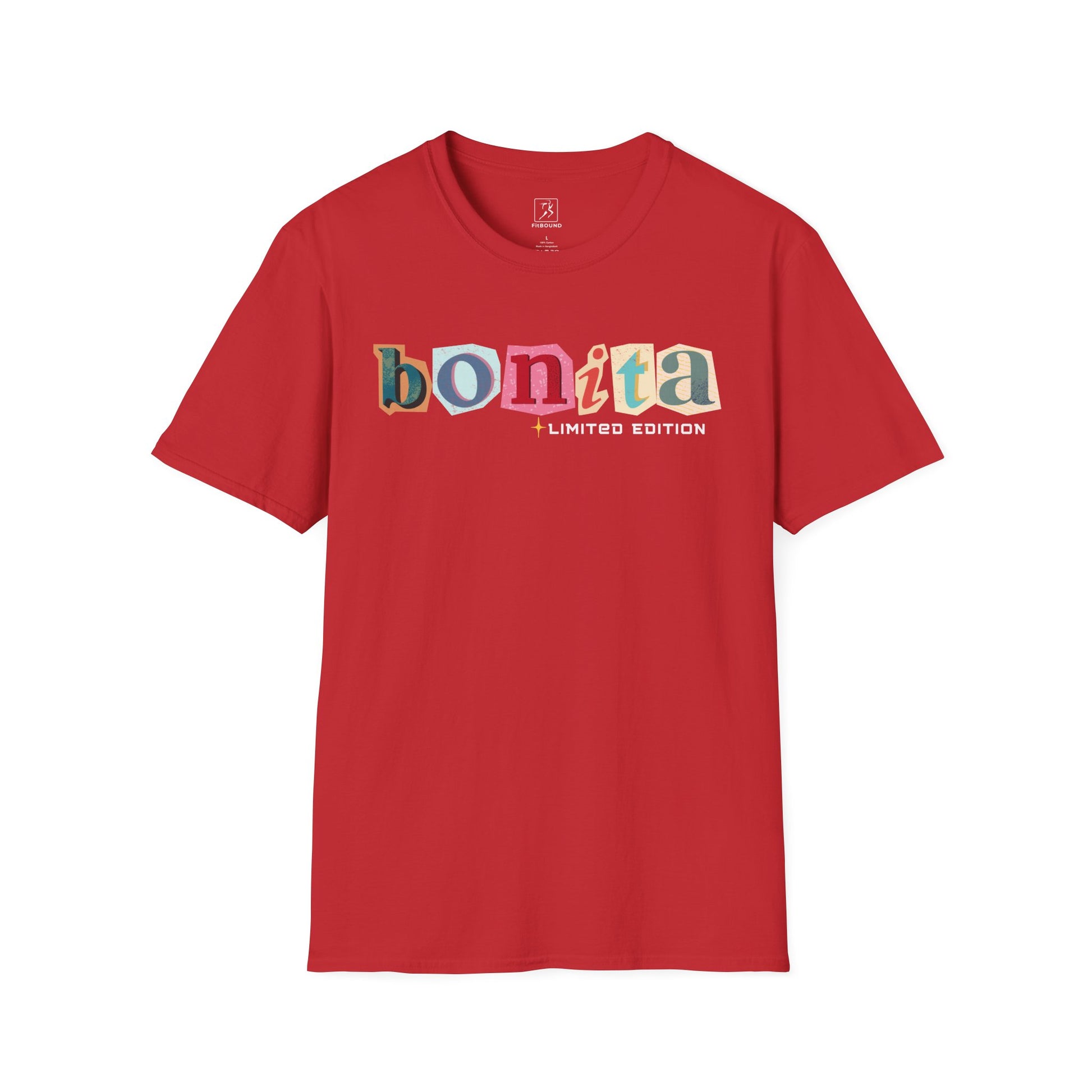 Bonita T-Shirt in red – limited edition colorful print