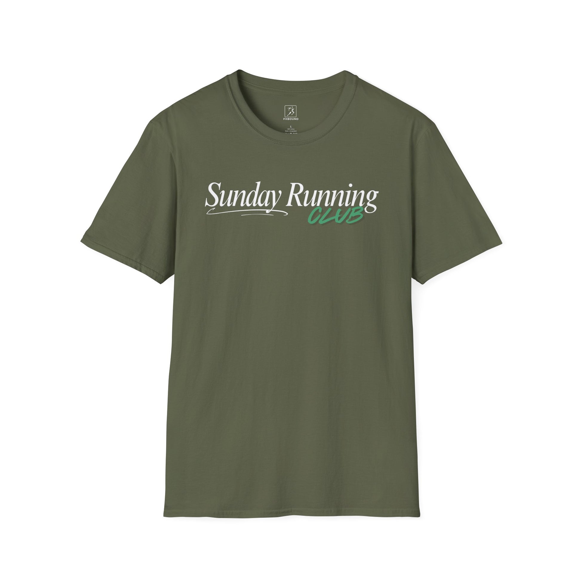 Green Sunday Running Club T-shirt – running tee for training and marathons