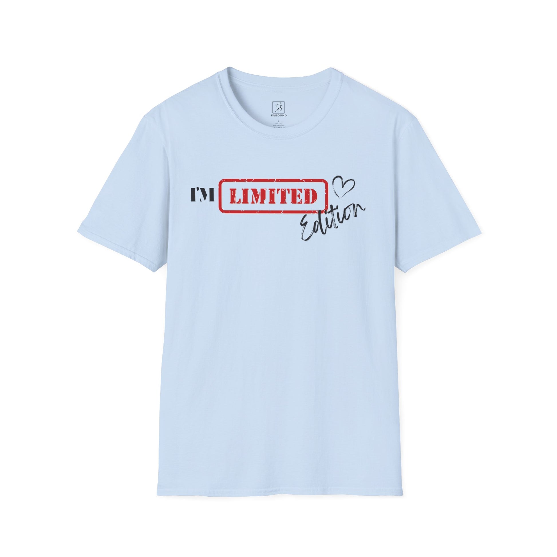 Light blue version of the design – soft gym or lifestyle shirt for everyday uniqueness