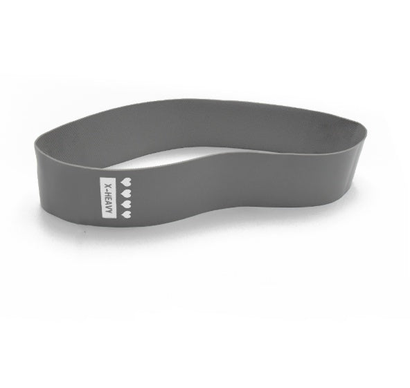 Gray fabric resistance band – medium to heavy tension for strength and mobility workouts