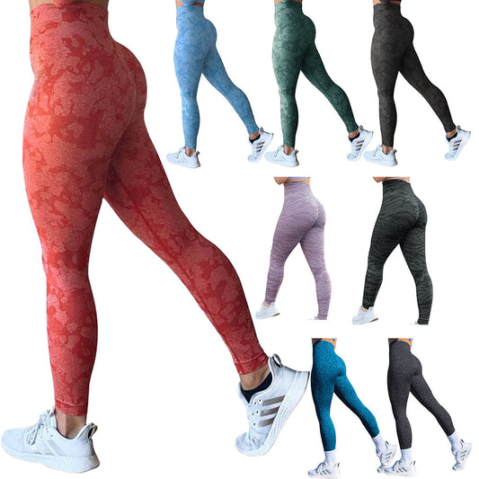Set of seamless sculpting leggings in multiple colors – ideal for training, yoga, or athleisure